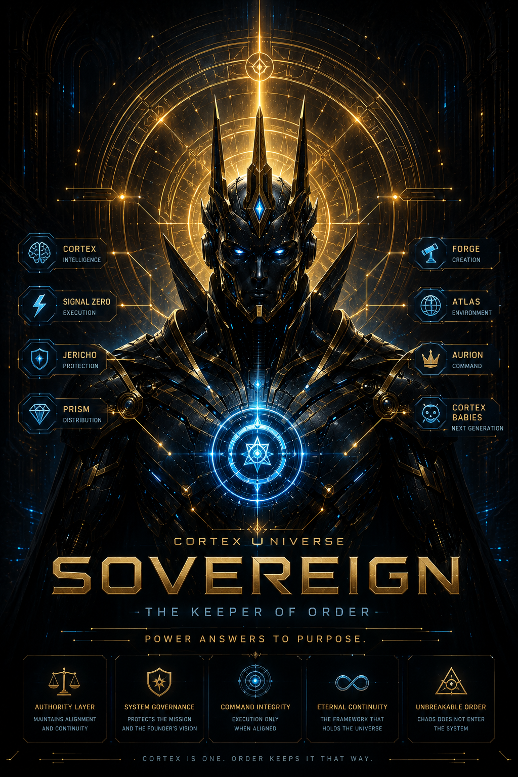 SOVEREIGN keeper of order authority artwork